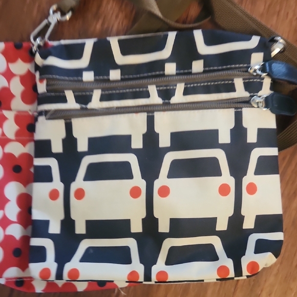 Orla Kiely Blue Car Print Bag - Picture 5 of 5